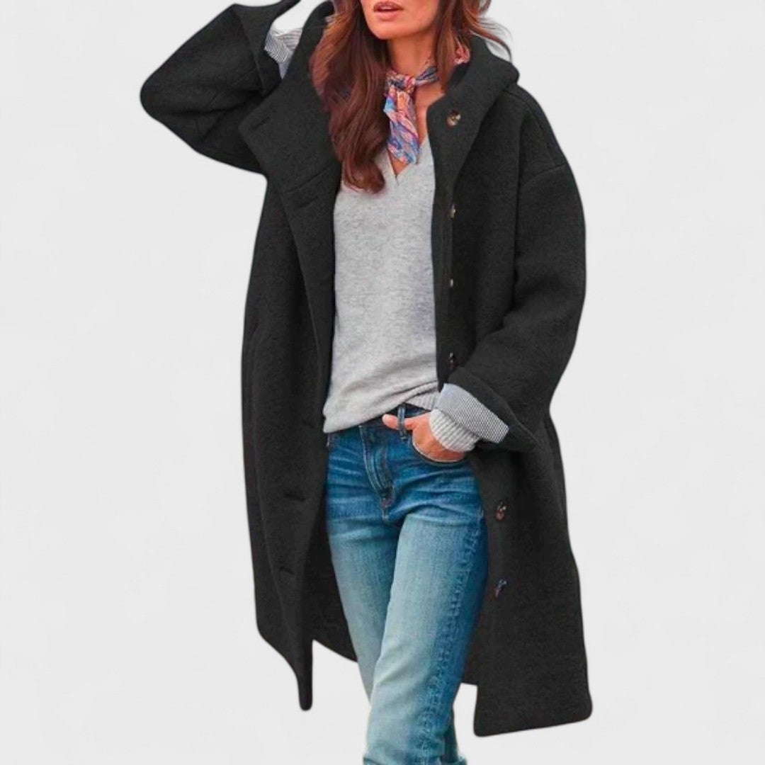 Women's Long Sleeve Cardigan – Black