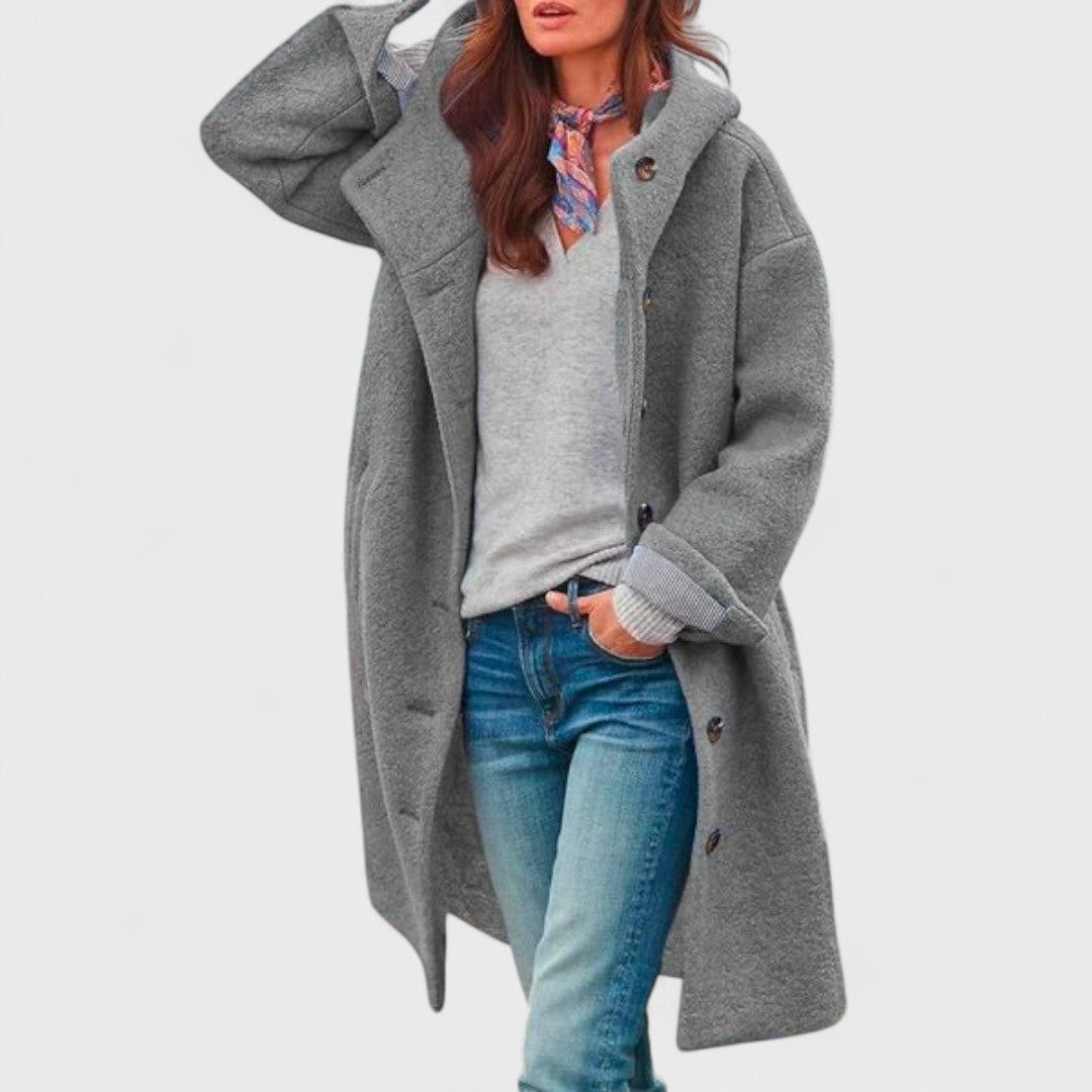 Women's Long Sleeve Cardigan – Grey