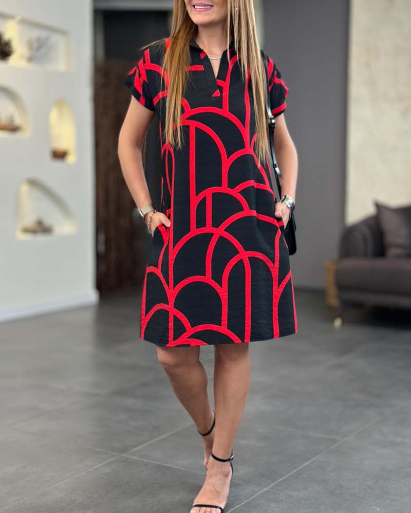 Women's Midi Dress – Red