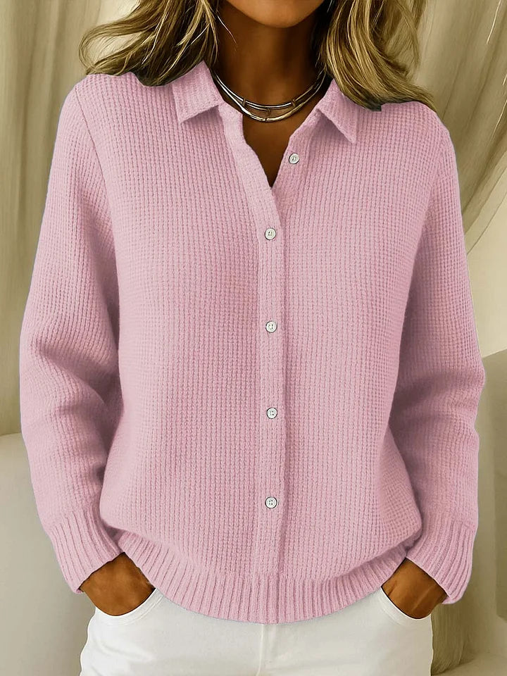 Women's Long Sleeve Cardigan – Pink