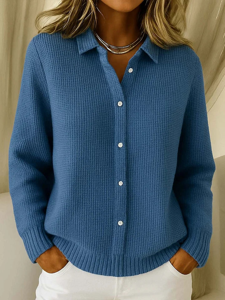 Women's Long Sleeve Cardigan – Dark Blue