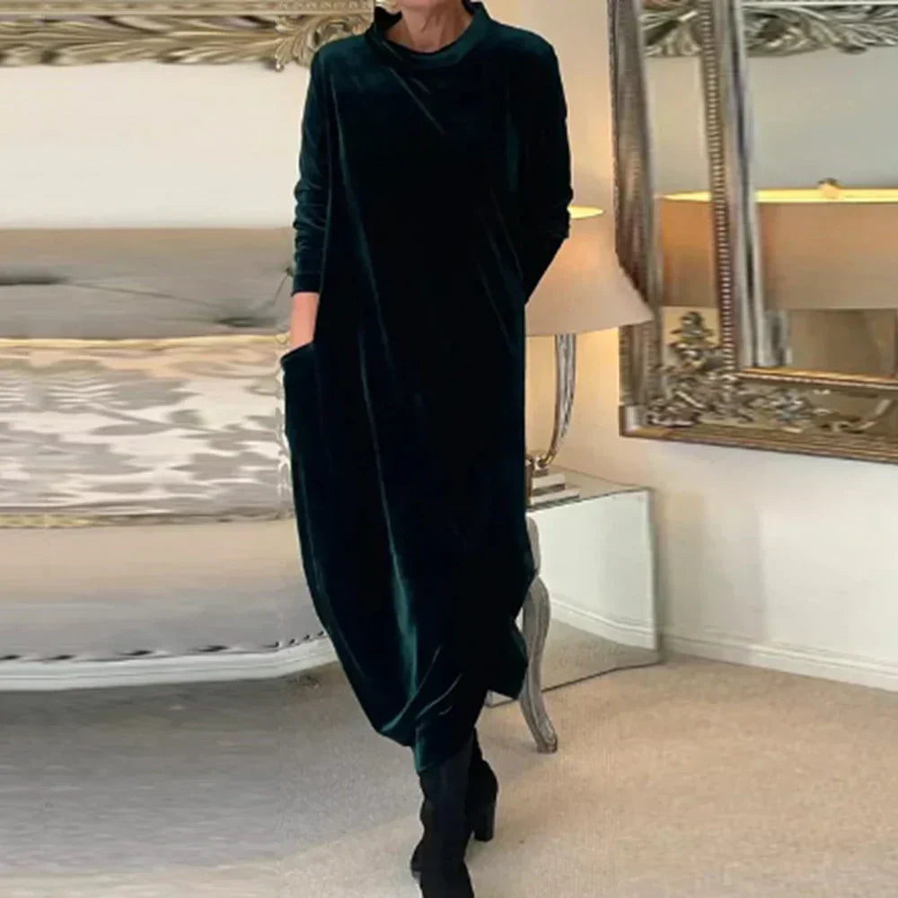 Women's Cowl Neck Long Sleeve Blouse