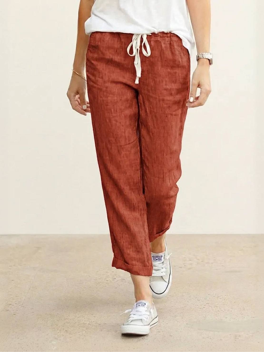 Women's Drawstring Pants – Orange