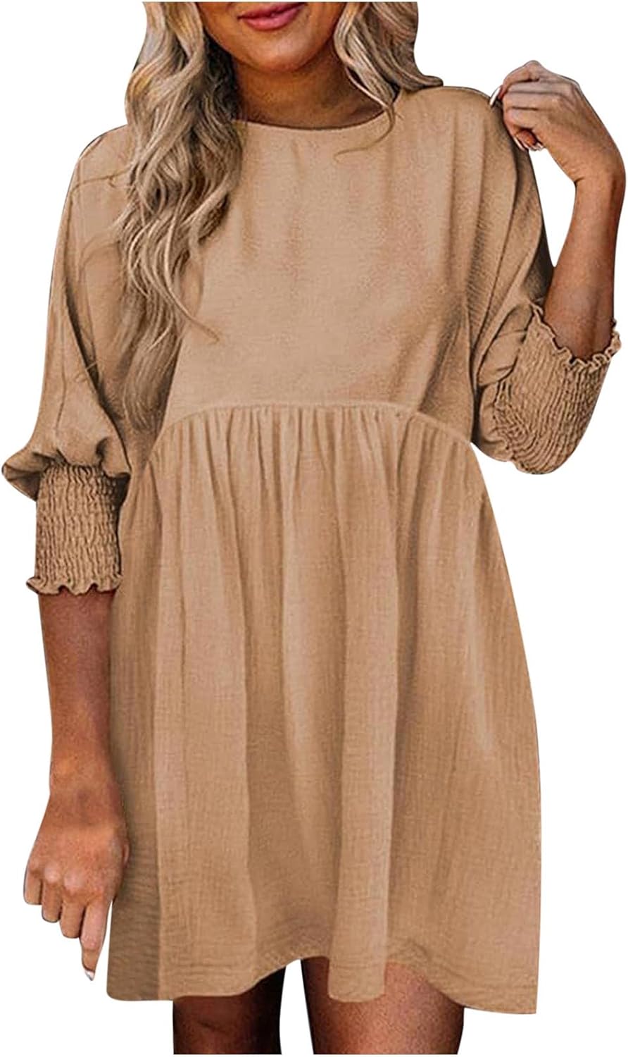 Women's Mini Dress – Beige