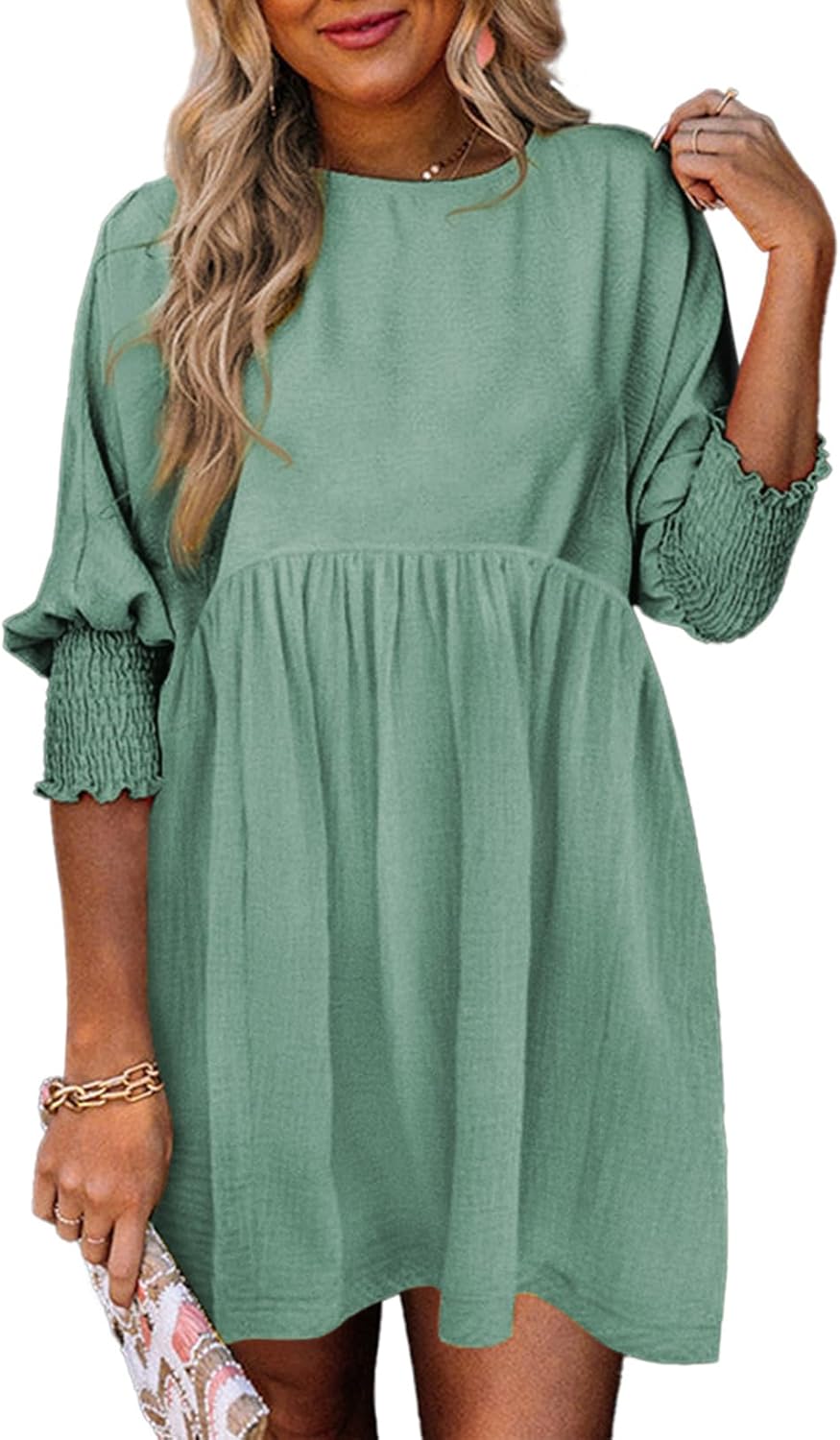 Women's Mini Dress – Light Green