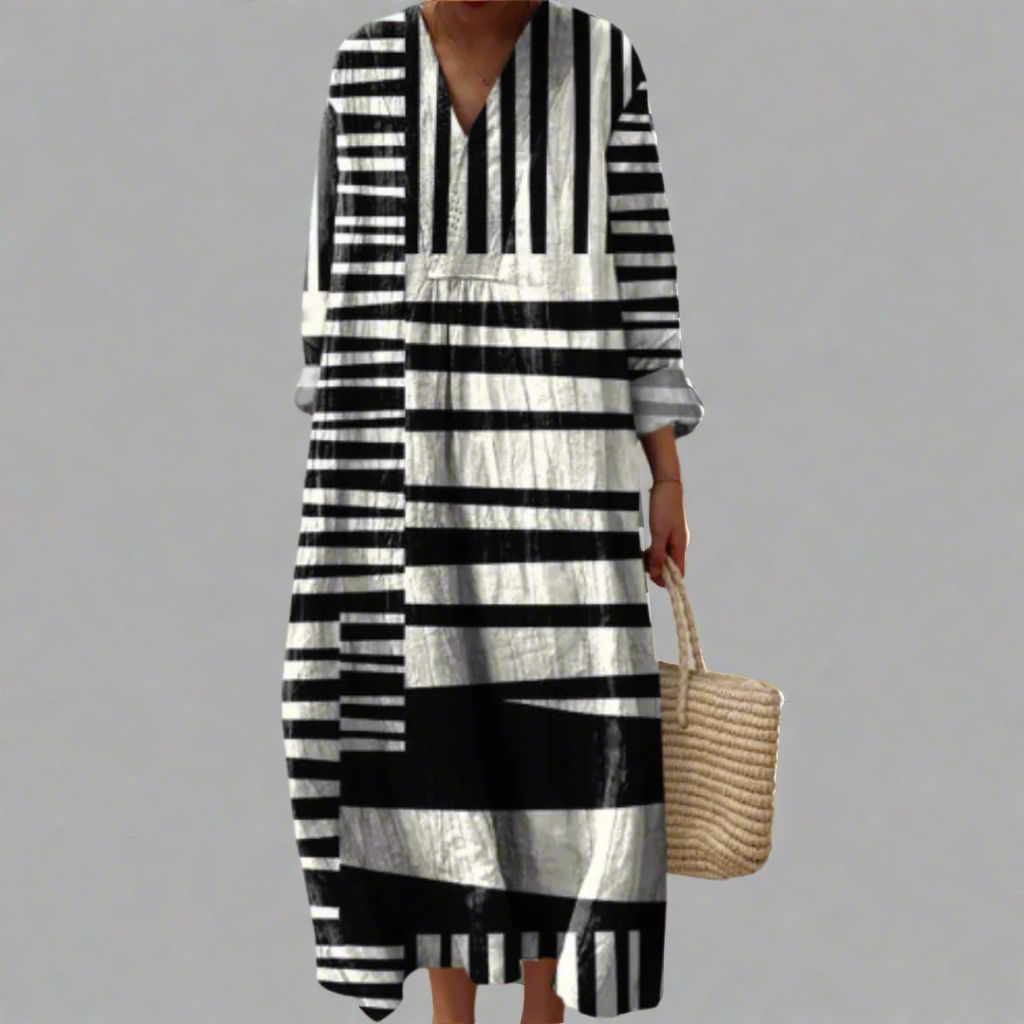 Women's V Neck Maxi Dress