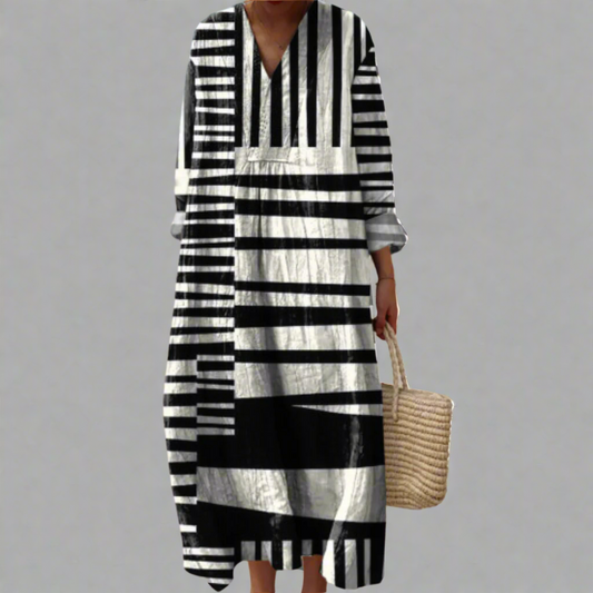 Women's V Neck Maxi Dress