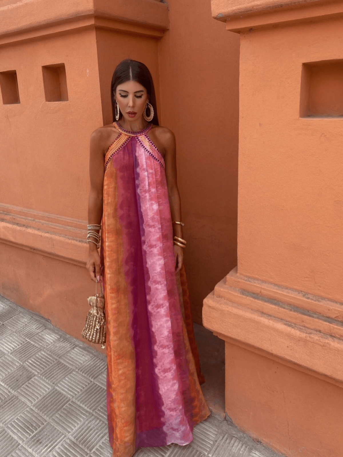 Women's Halter Maxi Dress