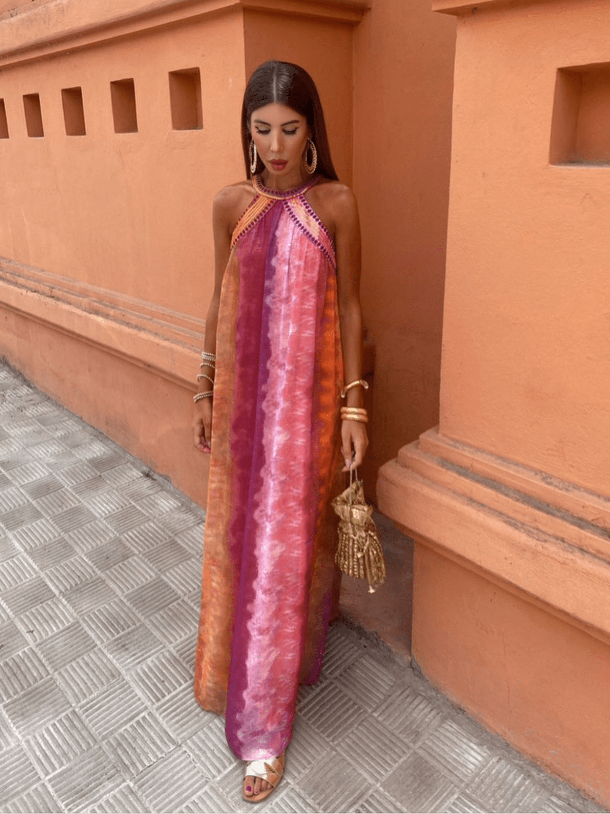 Women's Halter Maxi Dress