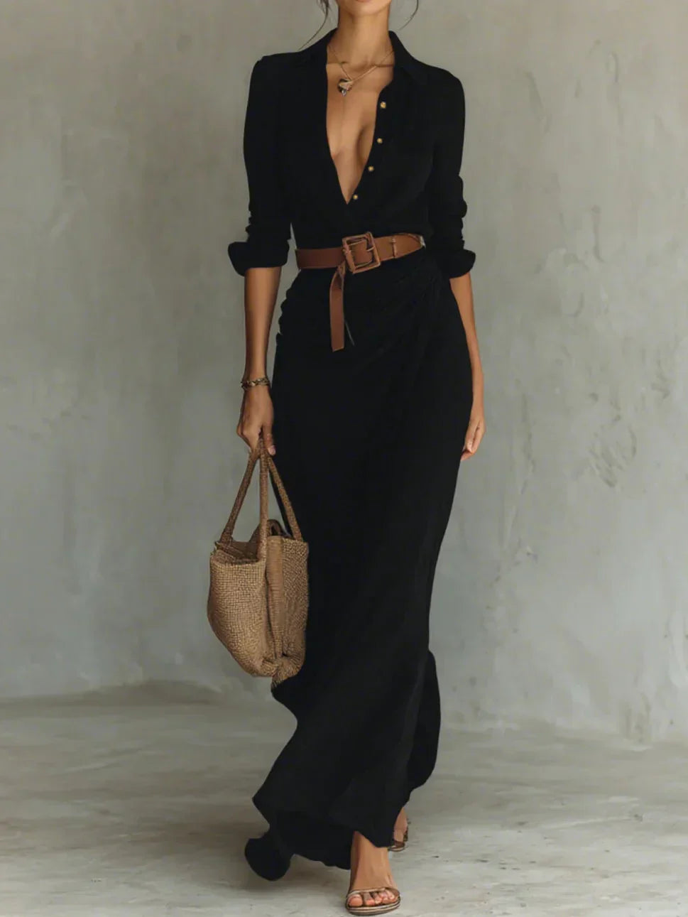 Women's Maxi Dress – Black