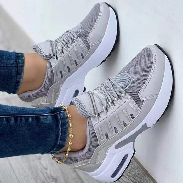 Women's Platform Chunky Sneakers – Grey