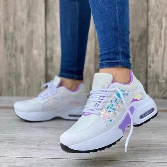 Women's Platform Chunky Sneakers – Purple