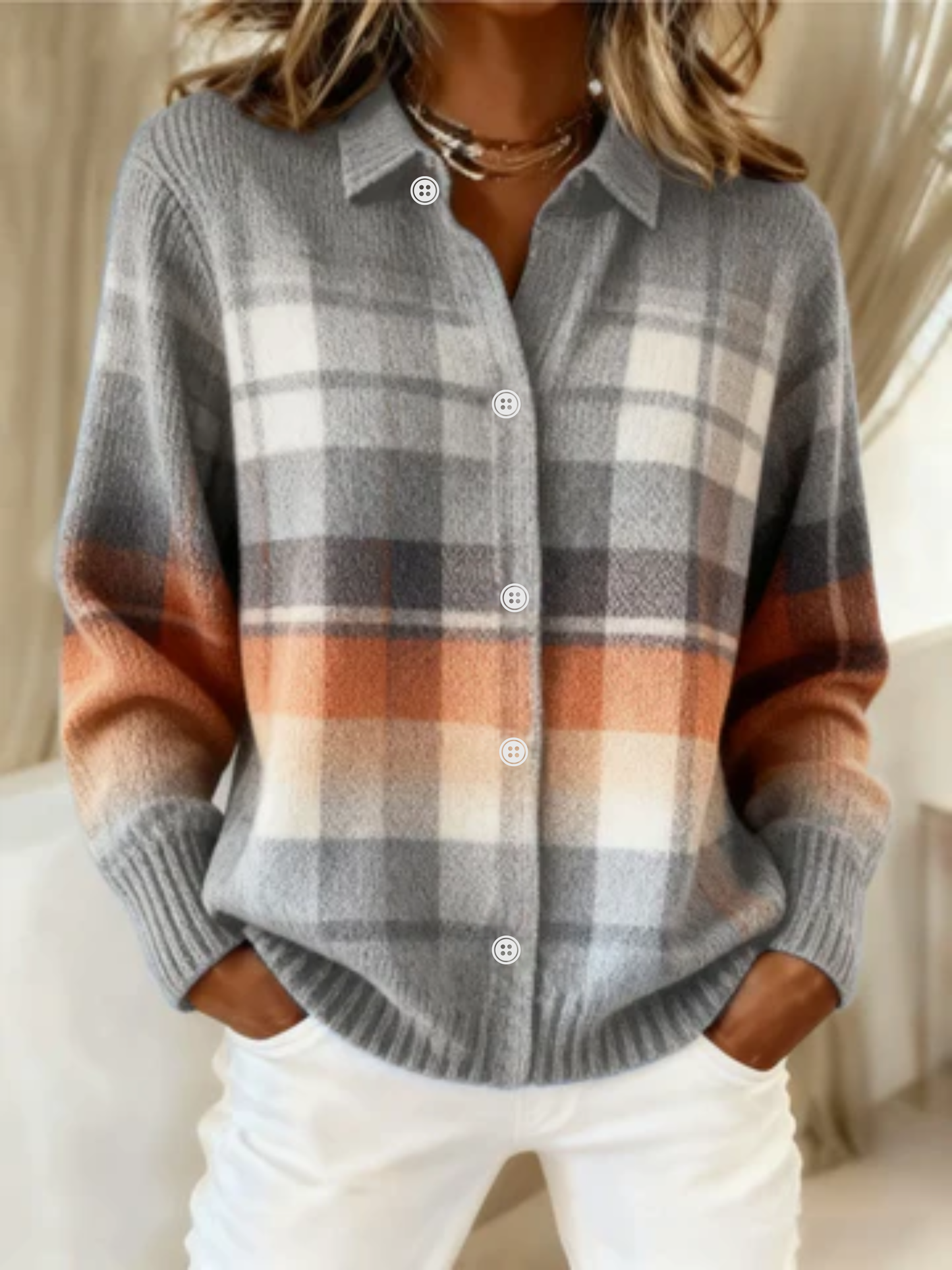 Women's Long Sleeve Cardigan – Multicoloured