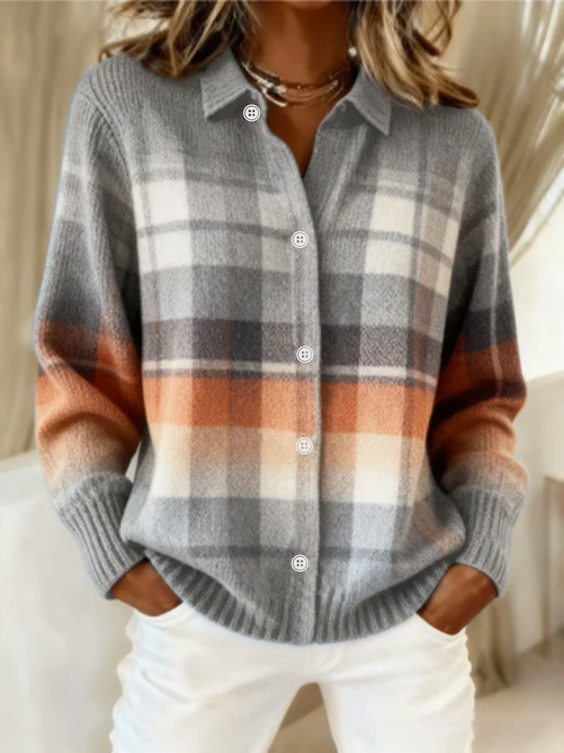 Women's Long Sleeve Cardigan – Multicoloured