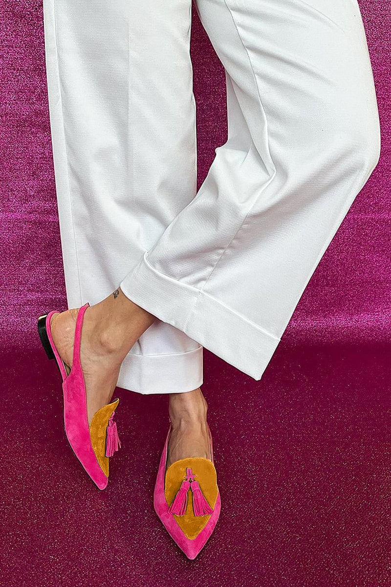 Women's Pointed Toe Ballet Flats – Yellow