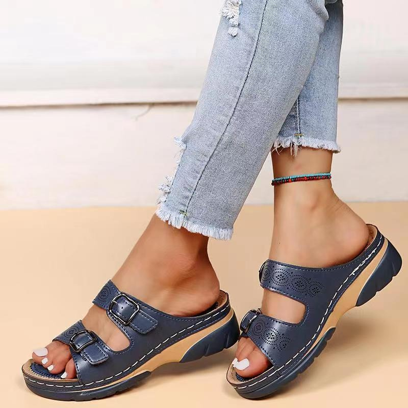 Women's Orthopedic Sandals – Navy Blue