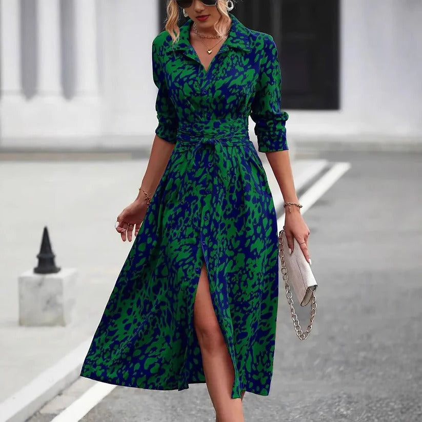 Women's Midi Dress – Green