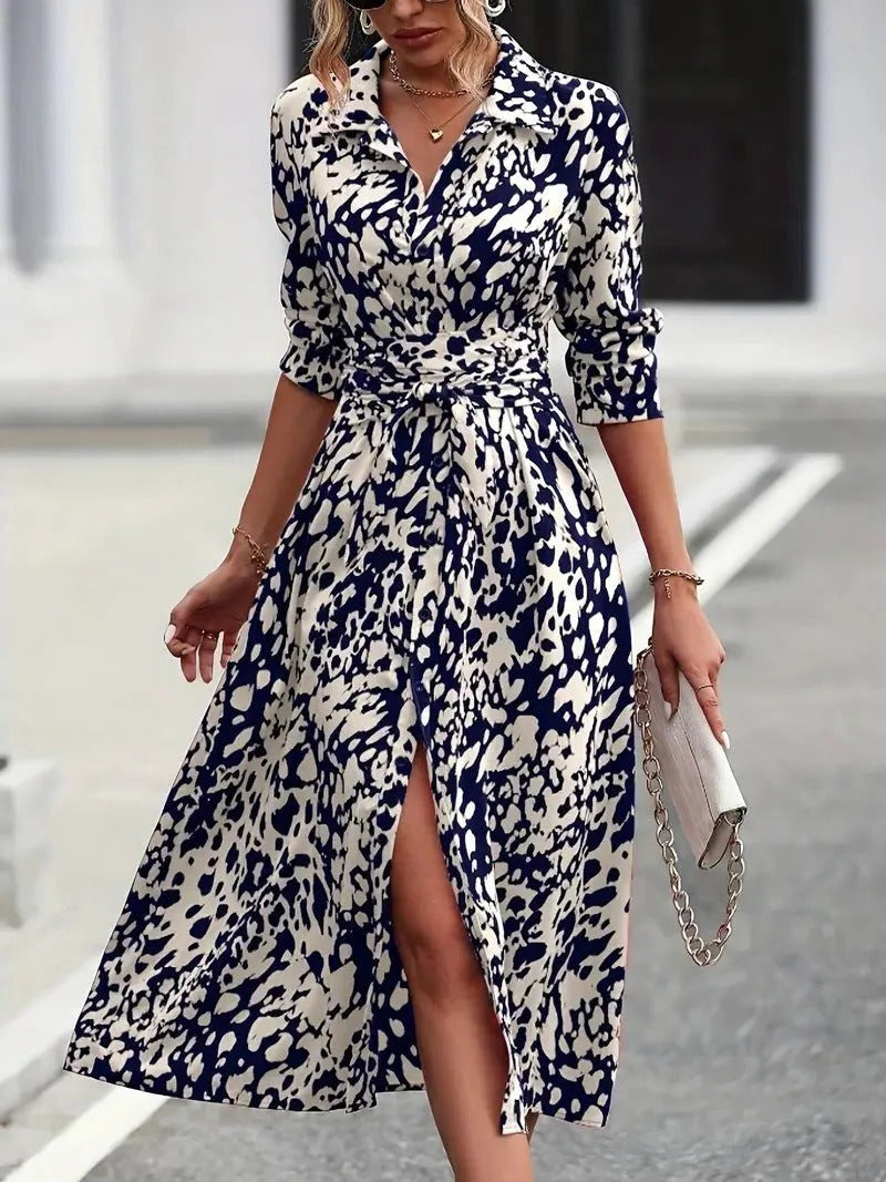 Women's Midi Dress – Navy