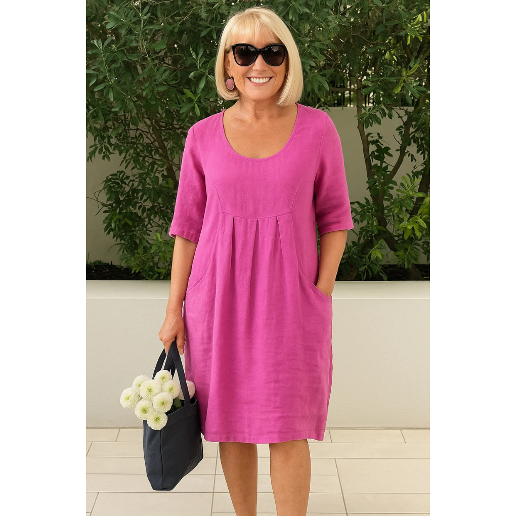 Women's Midi Dress – Pink