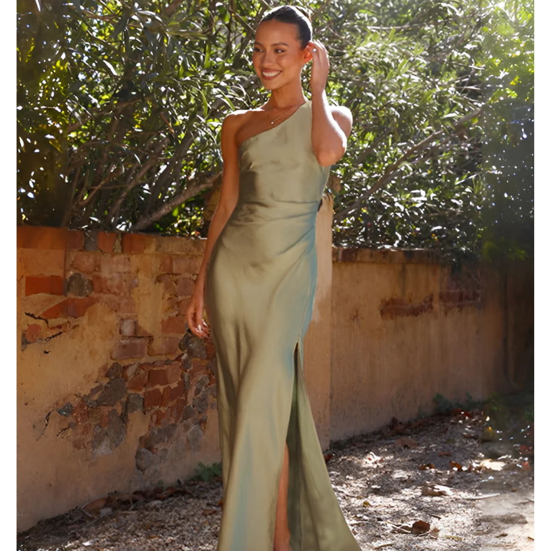 Women's One Shoulder Maxi Dress
