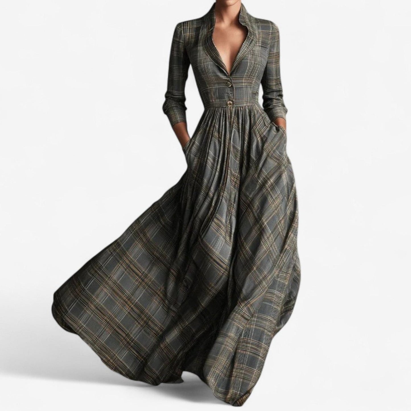 Women's Maxi Dress – Grey