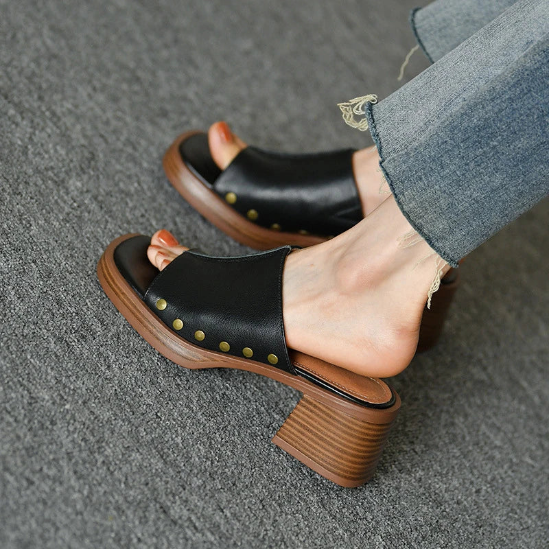 Women's Platform Mule Sandals