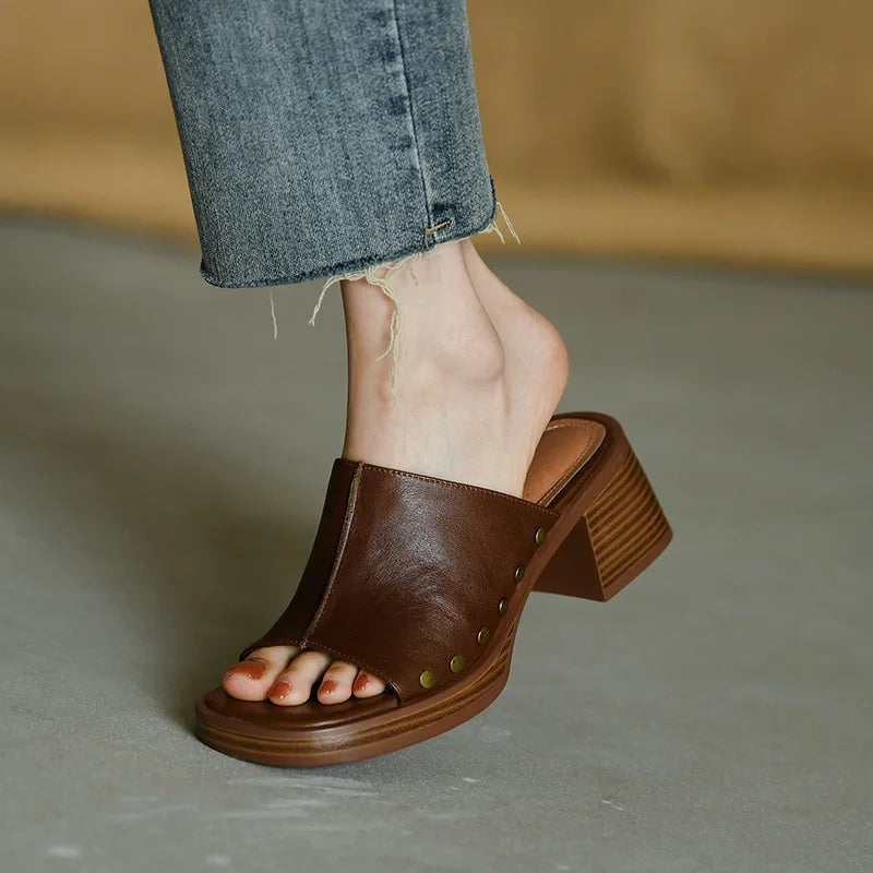 Women's Platform Mule Sandals