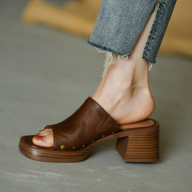 Women's Platform Mule Sandals