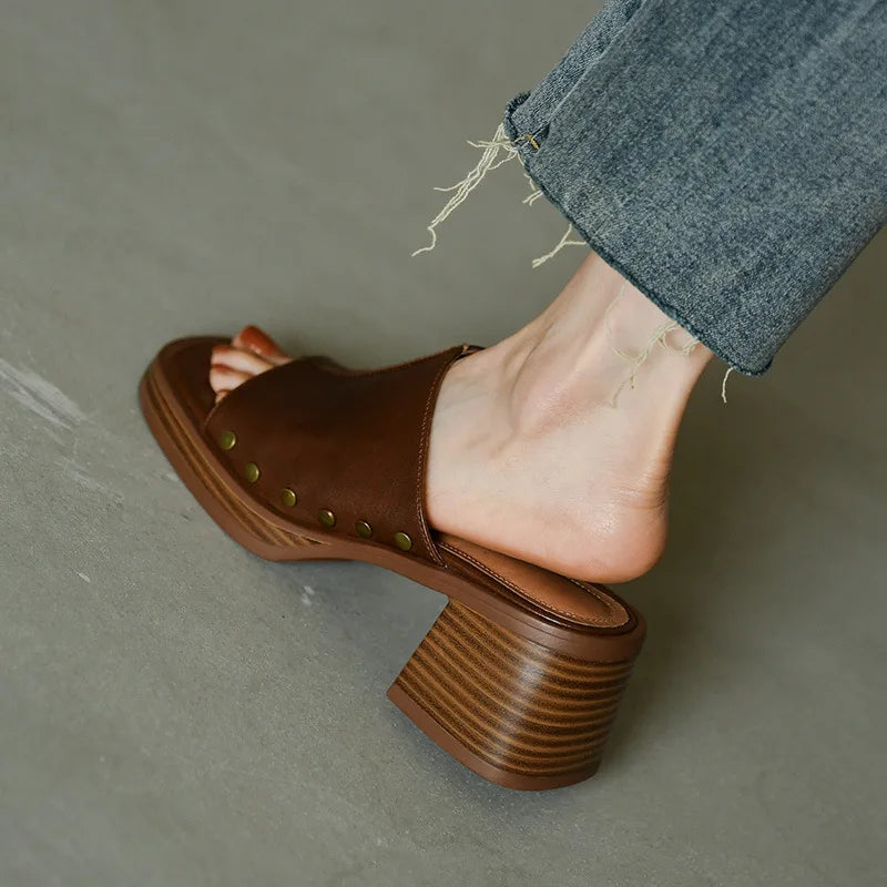 Women's Platform Mule Sandals