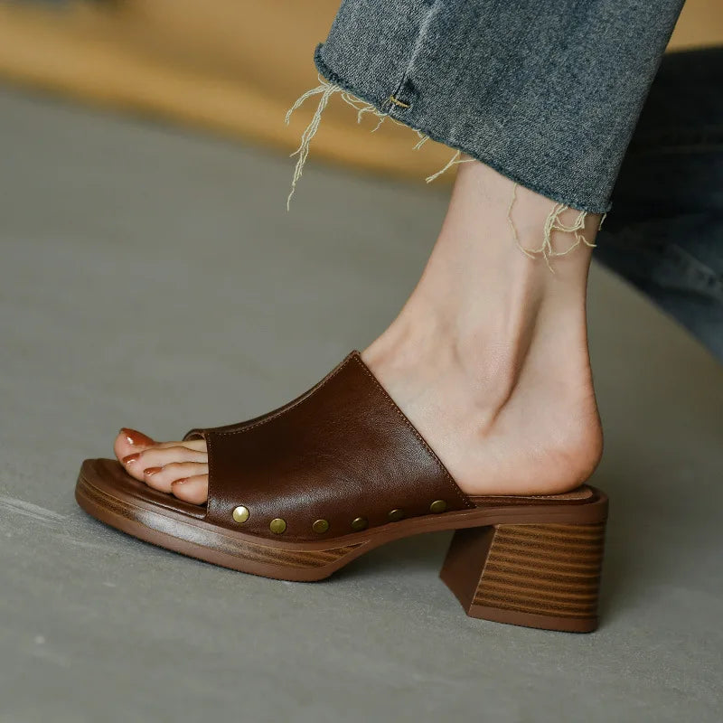 Women's Platform Mule Sandals