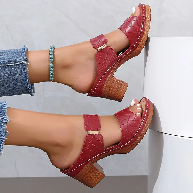 Women's Platform Block Heel Sandals