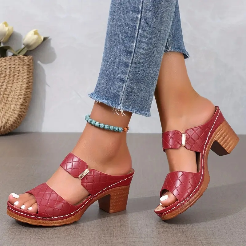 Women's Platform Block Heel Sandals