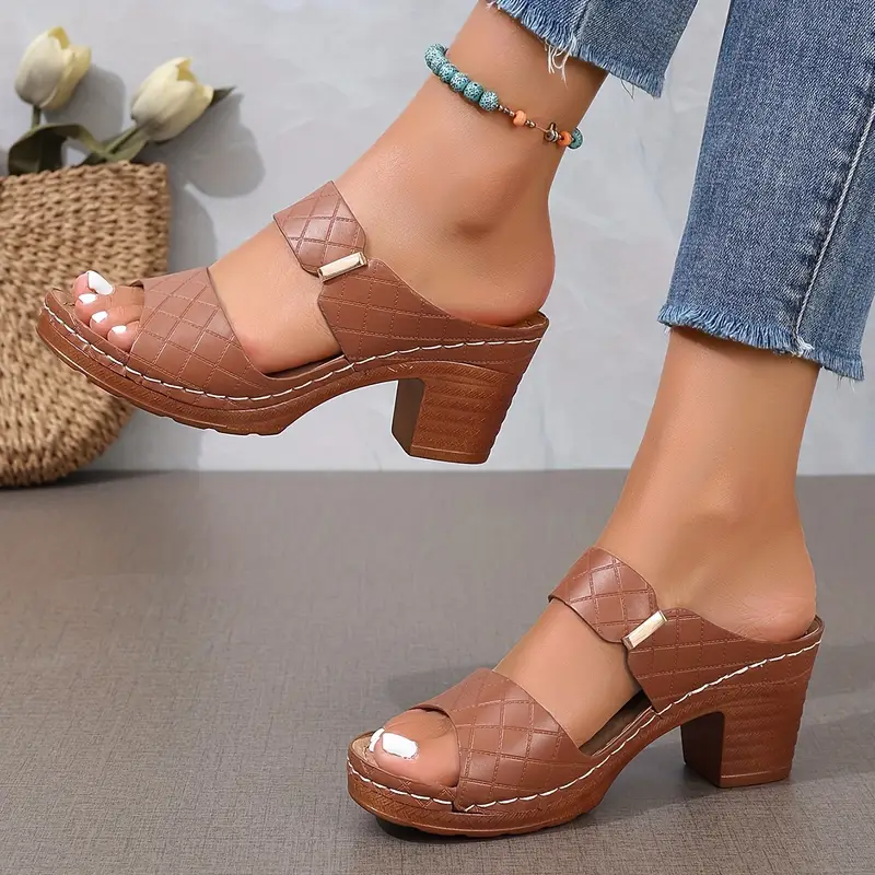 Women's Platform Block Heel Sandals
