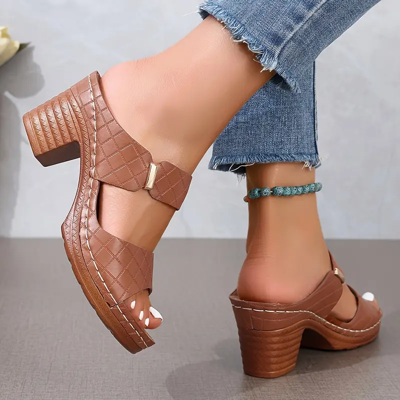 Women's Platform Block Heel Sandals