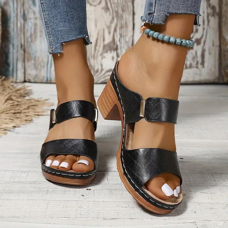 Women's Platform Block Heel Sandals