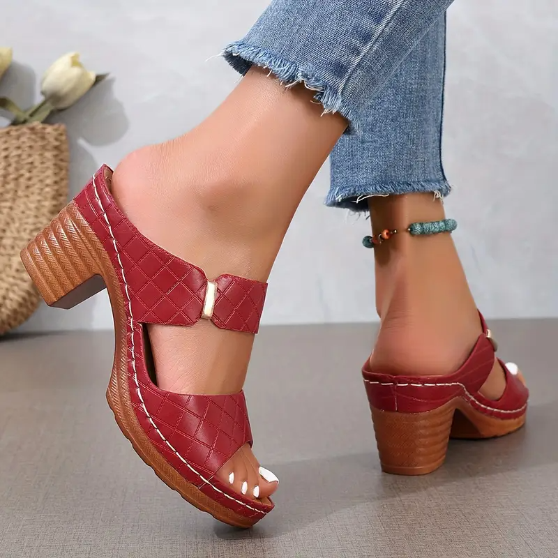 Women's Platform Block Heel Sandals