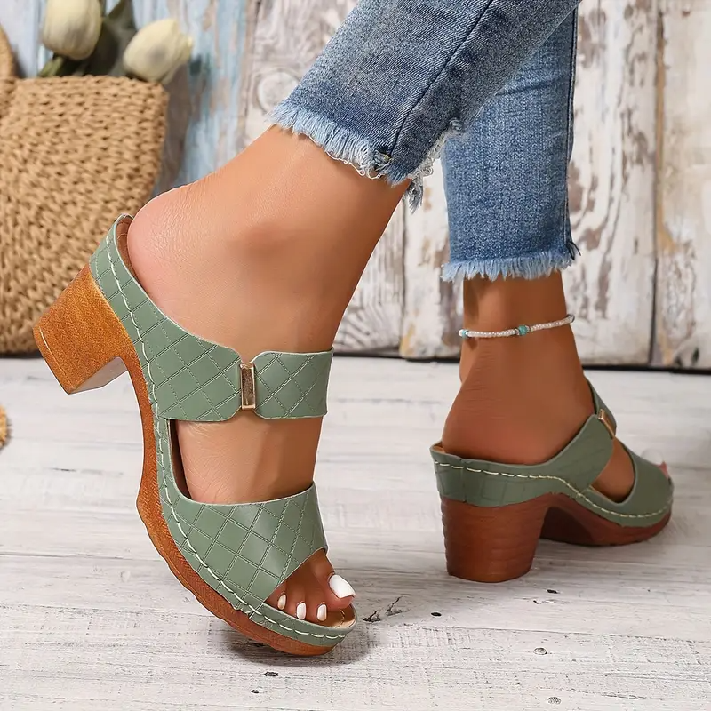 Women's Platform Block Heel Sandals