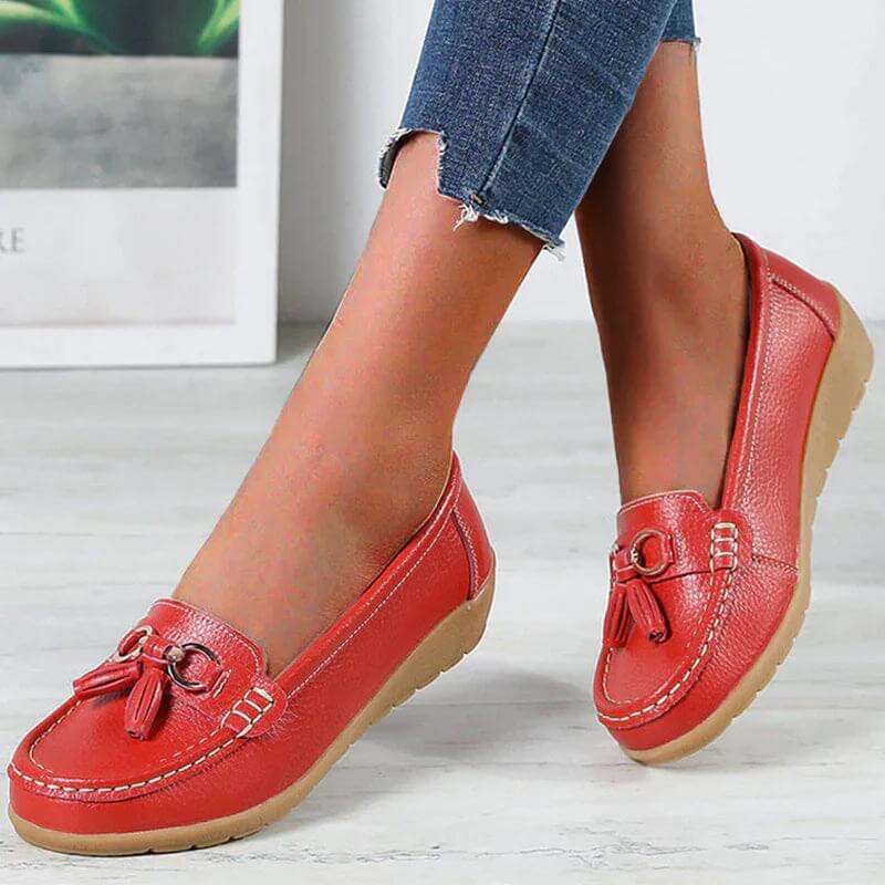 Women's Flats – Red