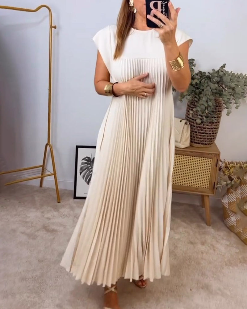 Women's Pleated Maxi Dress
