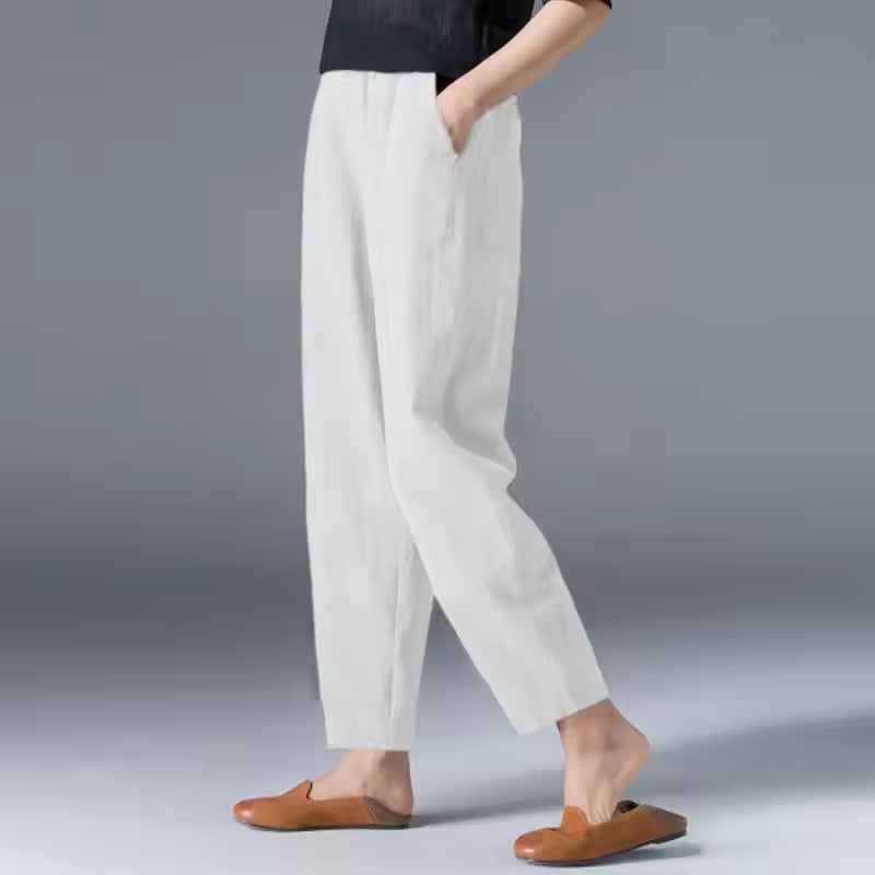 Women's Wide Leg Pants – White