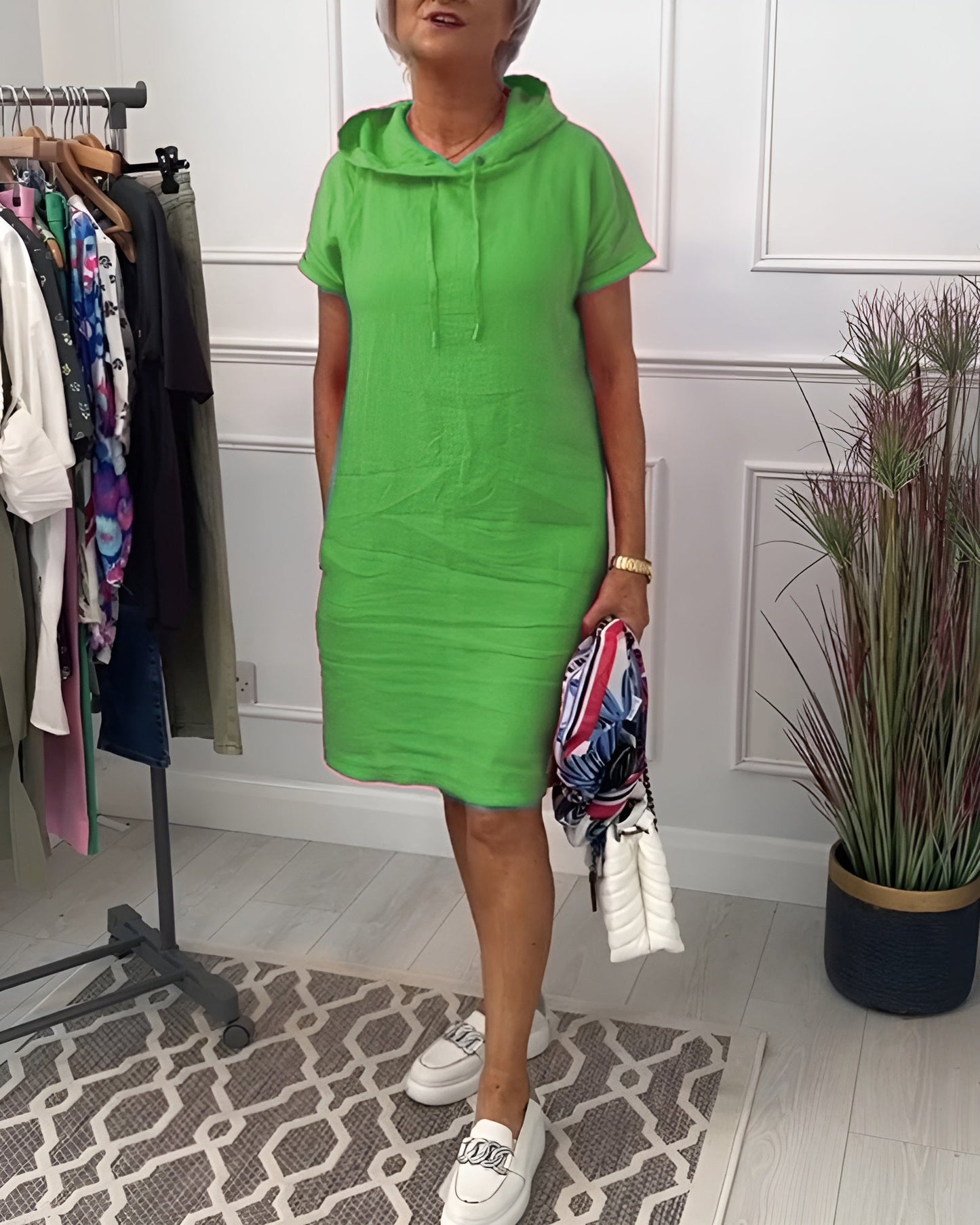 Women's Midi Dress – Green