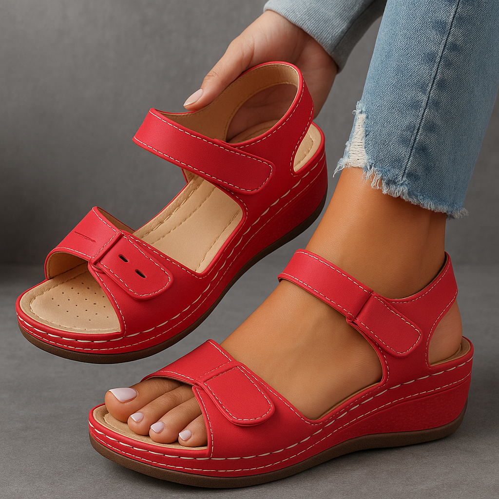Women's Orthopedic Sandals – Red
