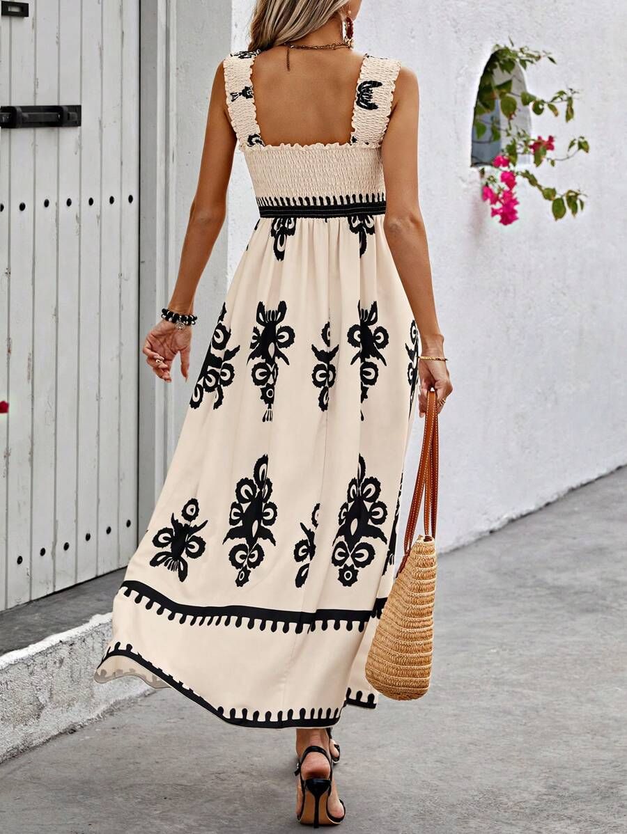 Women's Square Neck Maxi Dress