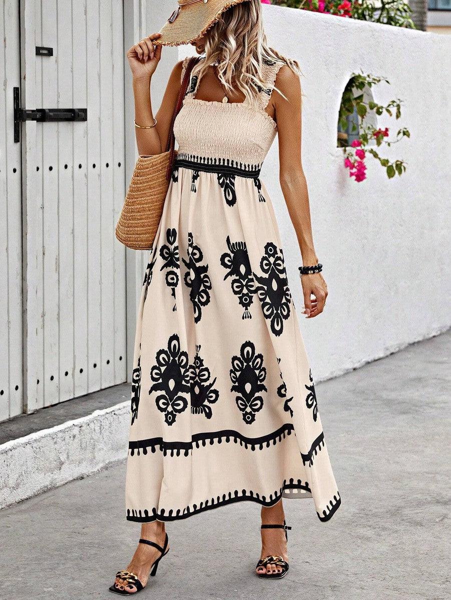 Women's Square Neck Maxi Dress
