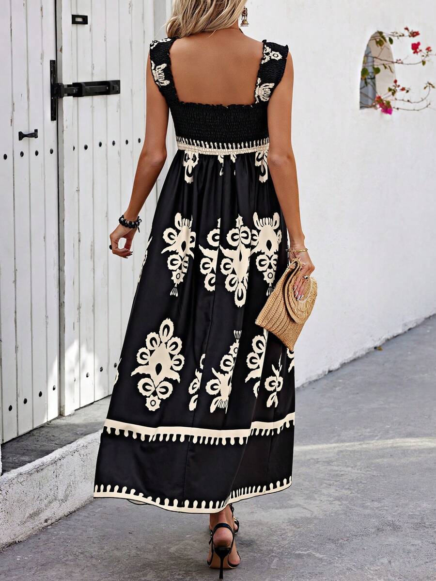 Women's Square Neck Maxi Dress