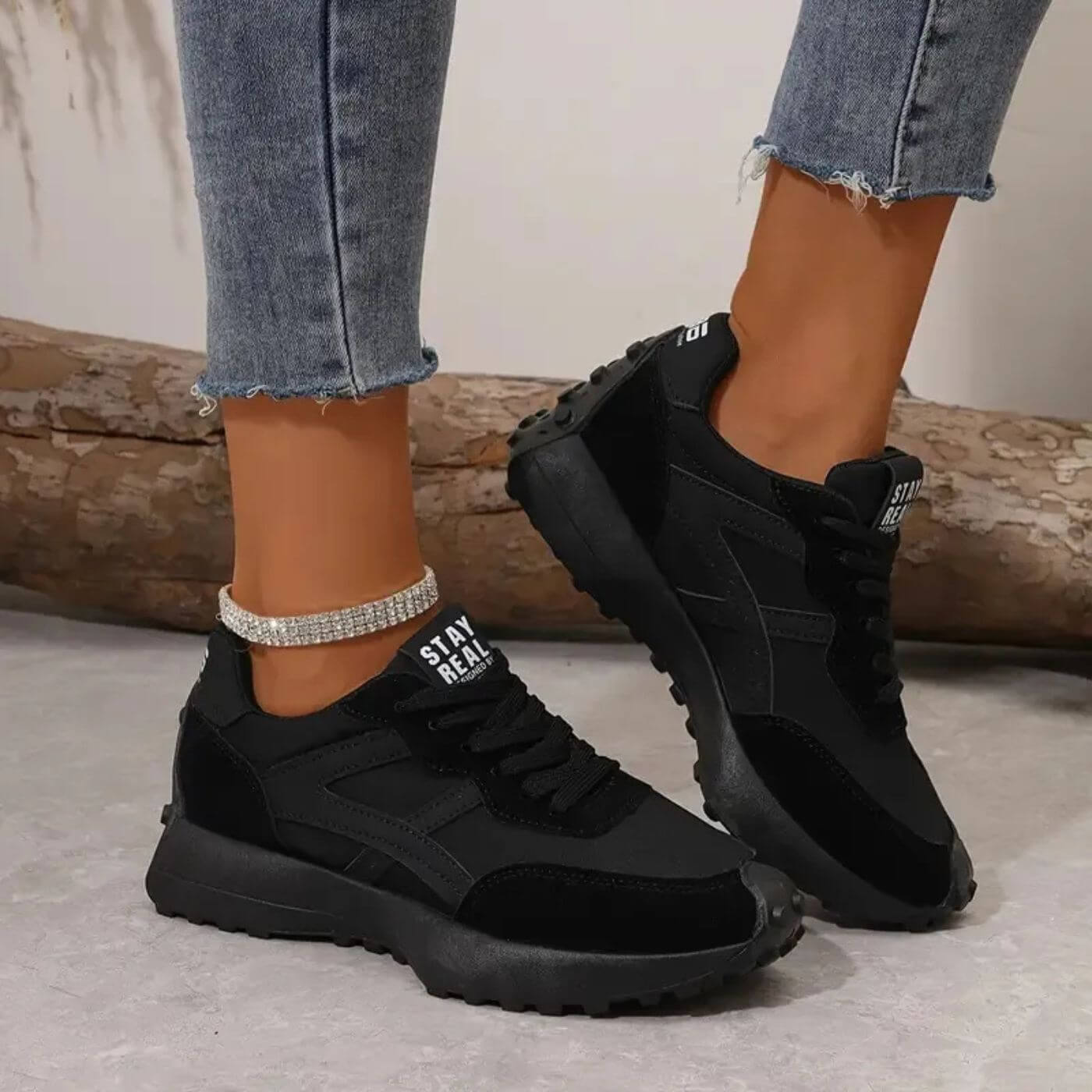 Women's Sneakers – Black