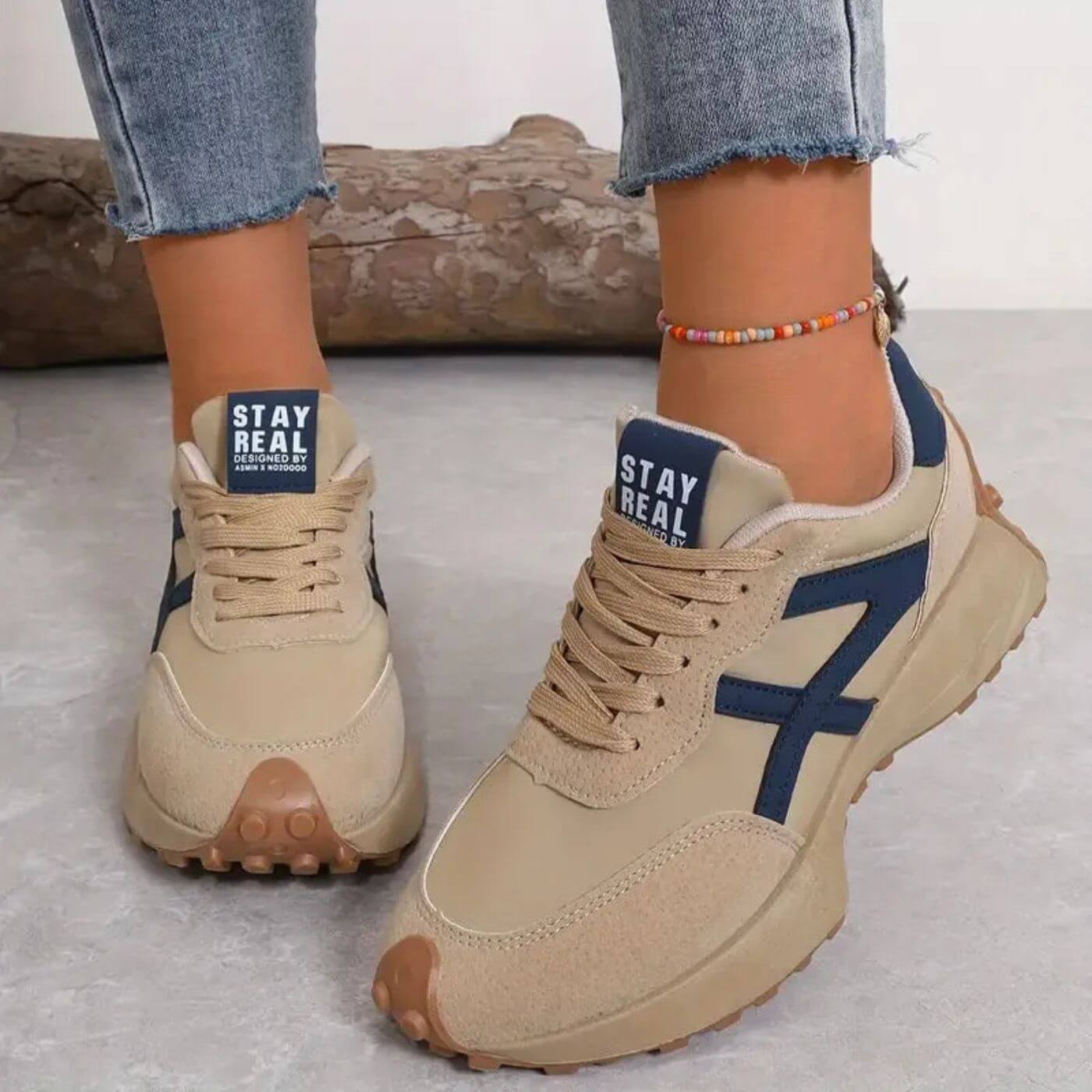 Women's Sneakers – Beige