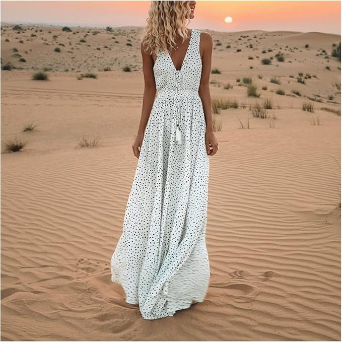 Women's Maxi Dress – White