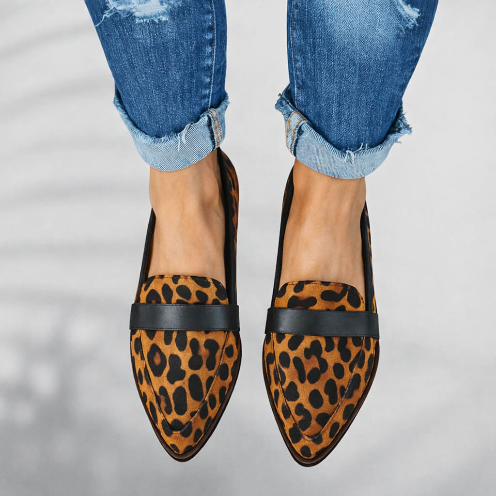 Women's Pointed Toe Loafers – Brown
