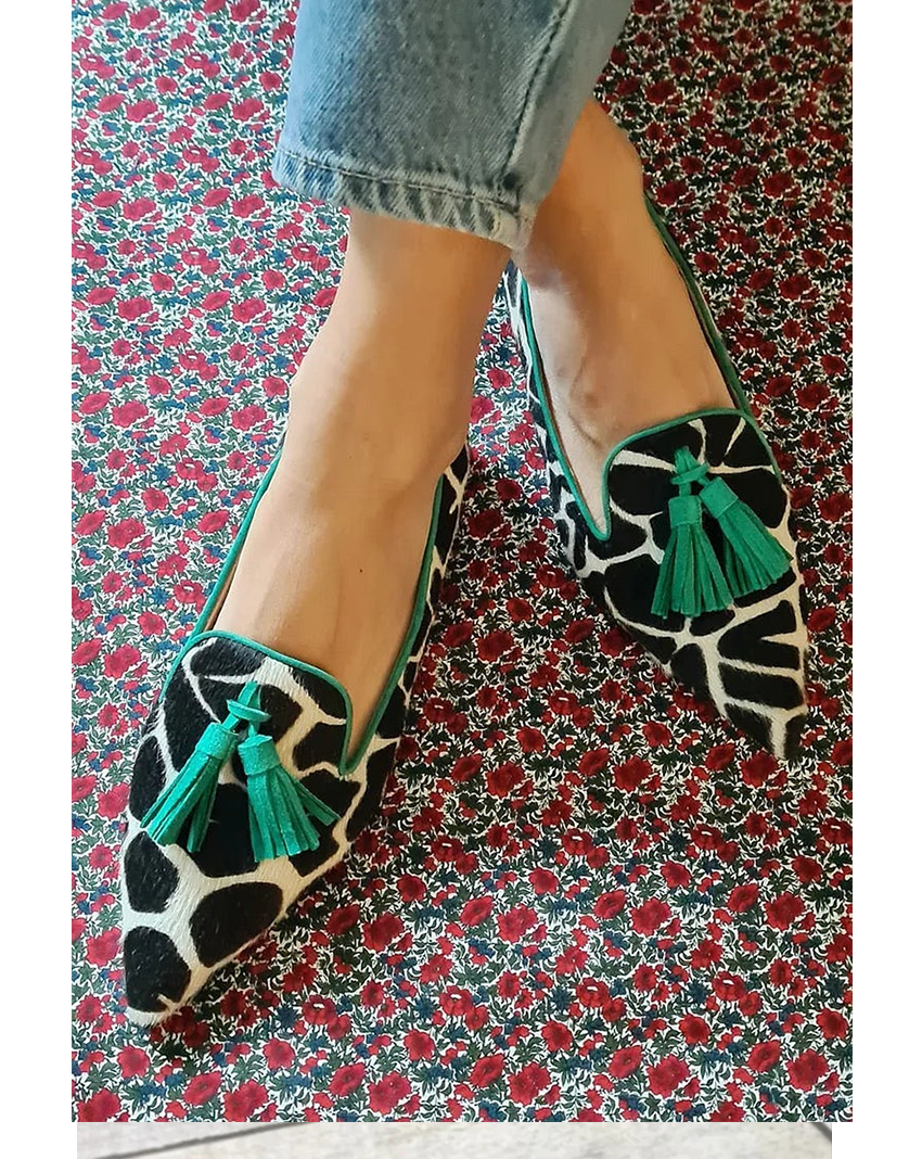 Women's Pointed Toe Loafers – Green